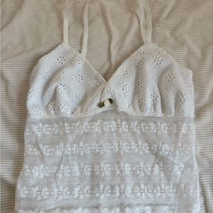 White Lace Tank
